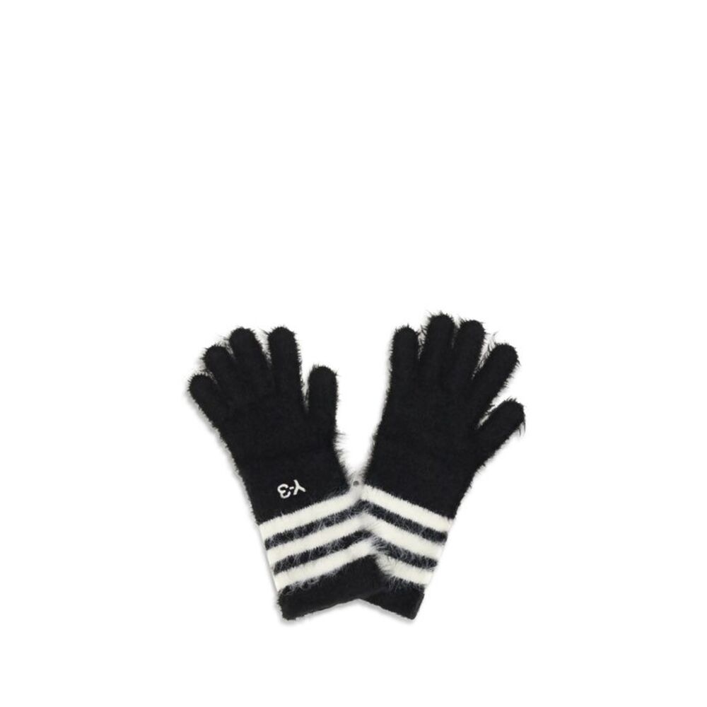 Y-3 Men Stripes Knit Gloves